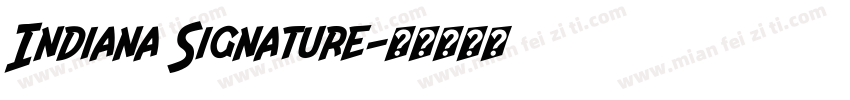 Indiana Signature字体转换